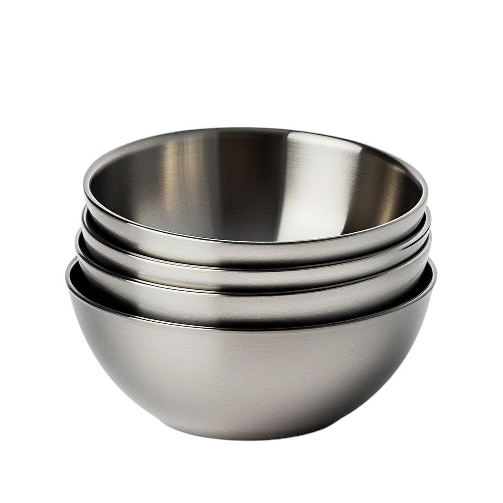Pador Premium 304 Stainless Steel Mixing Bowls - Set of 5 Nesting Storage Bowls for Cooking, Baking & Meal Prep - Stackable & Dishwasher Safe