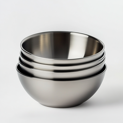 Pador Premium 304 Stainless Steel Mixing Bowls - Set of 5 Nesting Storage Bowls for Cooking, Baking & Meal Prep - Stackable & Dishwasher Safe
